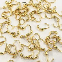 10個] メタルパーツ スペーサー/ワッシャー 真鍮生地 金具