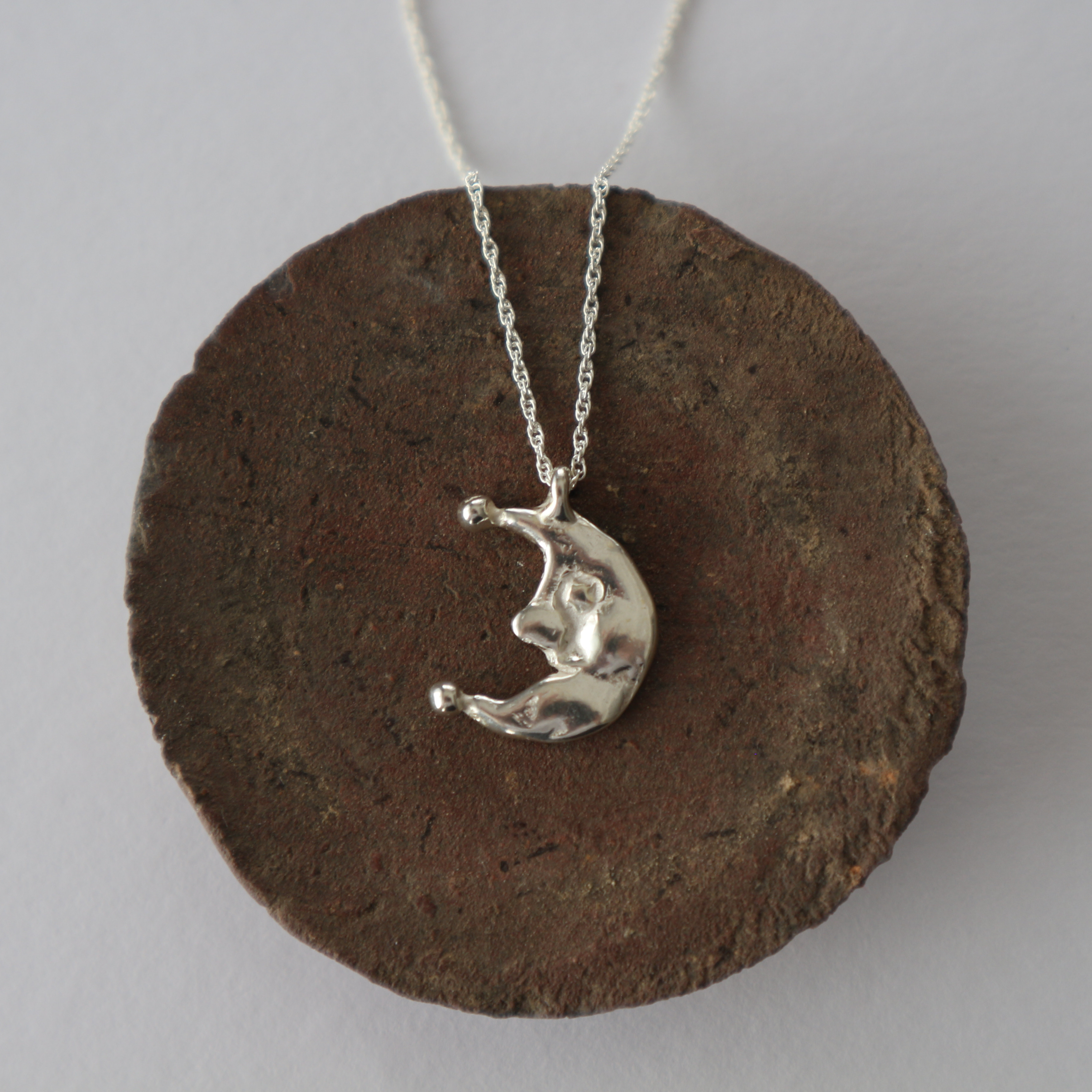 【Silver925】夜空を知らない月のネックレス