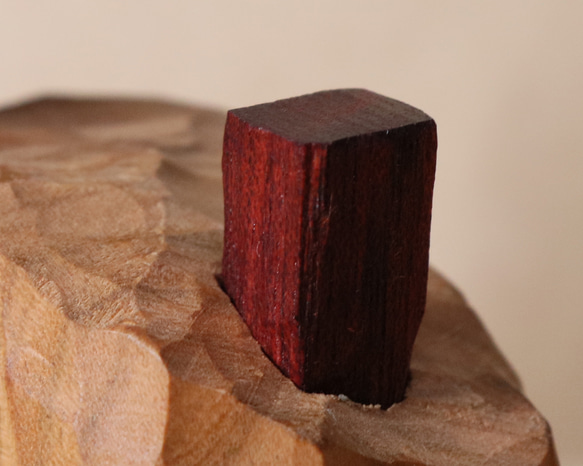 キノコの家 木彫り 木製 置物 インテリア雑貨（木材：山桜など）（No.T1043） 16枚目の画像