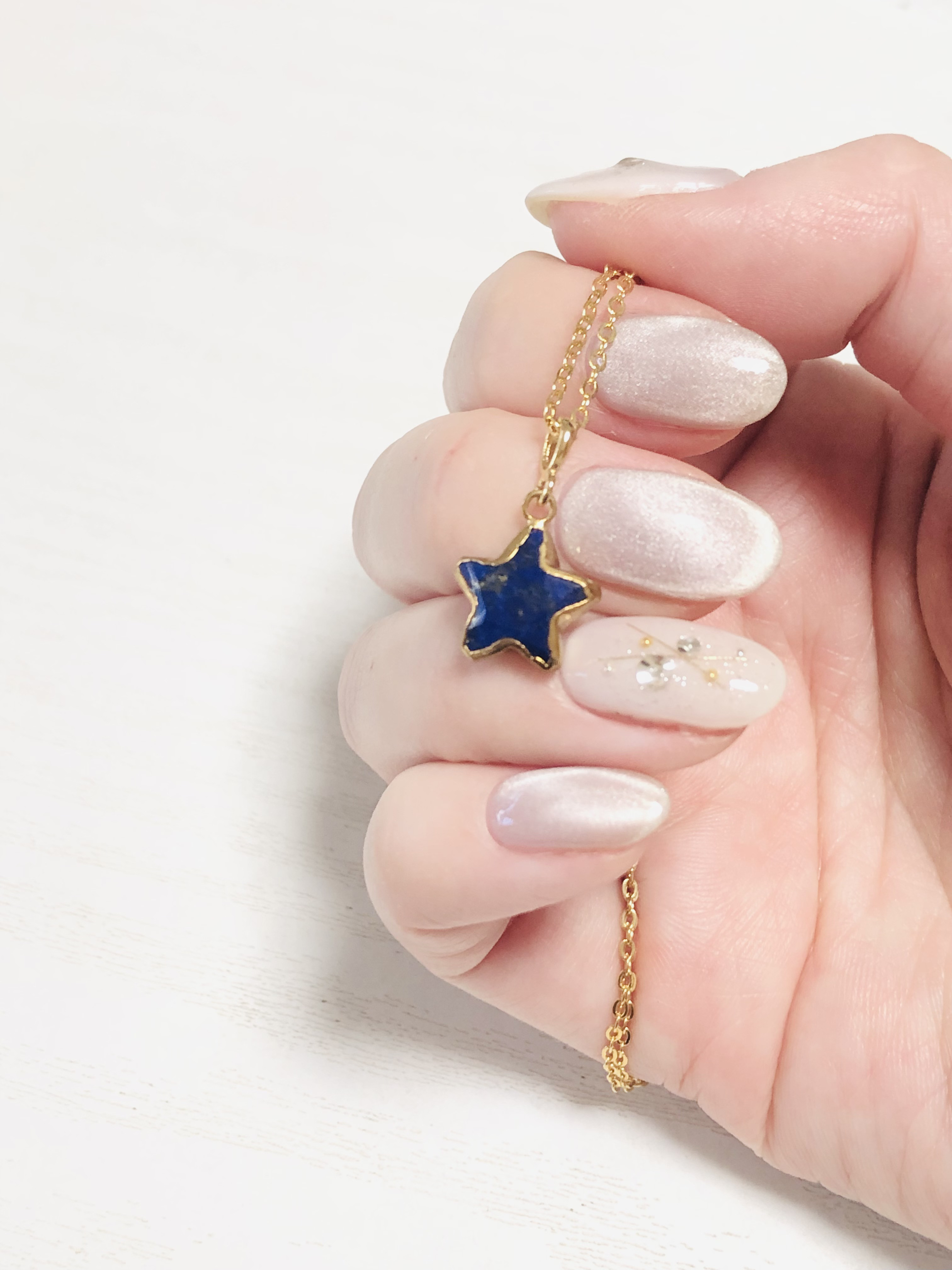 ラピスラズリのお星様ネックレス