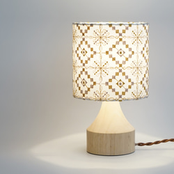 ◇テーブルランプS/刺繍/ジオメトリック/色が選べる/JAPAN fabric
