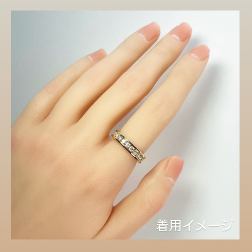 creema限定】モアサナイト モアッサナイト レールエタニティ