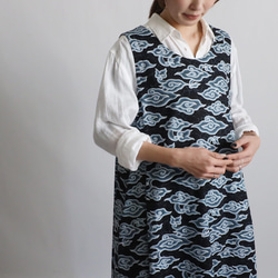 ＊ラスト１ 　最終ＳＡＬＥ　１２５ｃｍ　和オリエンタル雲流模様　ロング　ワンピース　ジャンパースカートゆったりG85 4枚目の画像