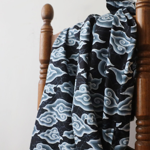 ＊ラスト１ 　最終ＳＡＬＥ　１２５ｃｍ　和オリエンタル雲流模様　ロング　ワンピース　ジャンパースカートゆったりG85 7枚目の画像