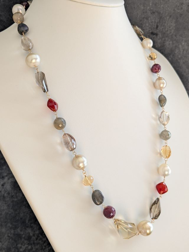 深色のネックレス/K18 K14 Shades of Depth Necklace