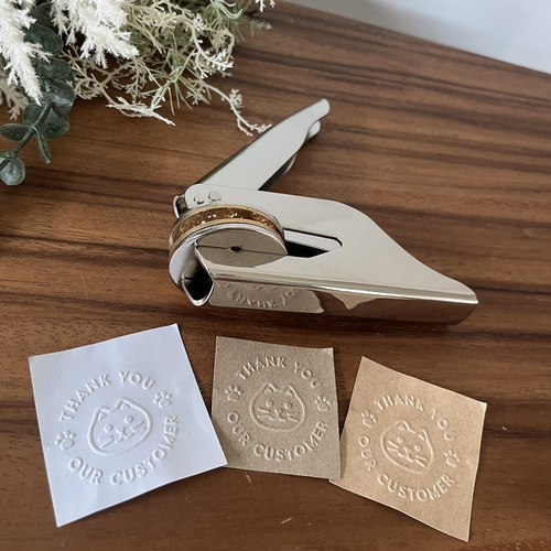 シンプル真鍮エンボススタンプ フルオーダー可能 サイズ40mm