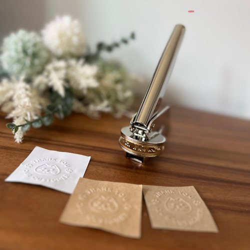 シンプル真鍮エンボススタンプ フルオーダー可能 サイズ40mm