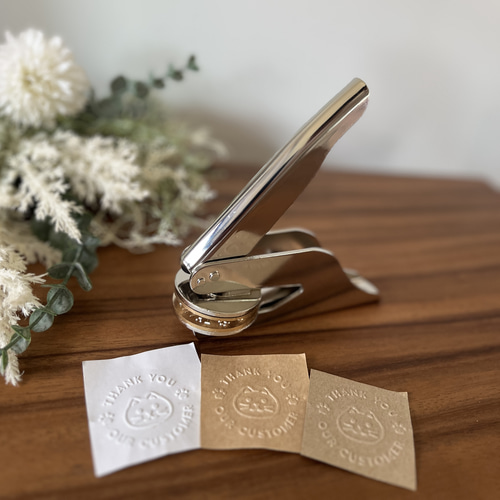 シンプル真鍮エンボススタンプ フルオーダー可能 サイズ40mm