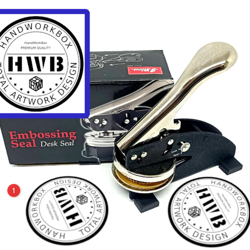 シンプル真鍮エンボススタンプ フルオーダー可能 サイズ40mm