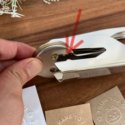 シンプル真鍮エンボススタンプ フルオーダー可能 サイズ40mm