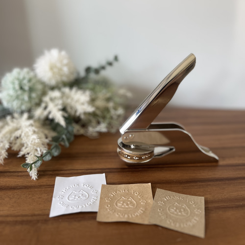 シンプル真鍮エンボススタンプ フルオーダー可能 サイズ40mm