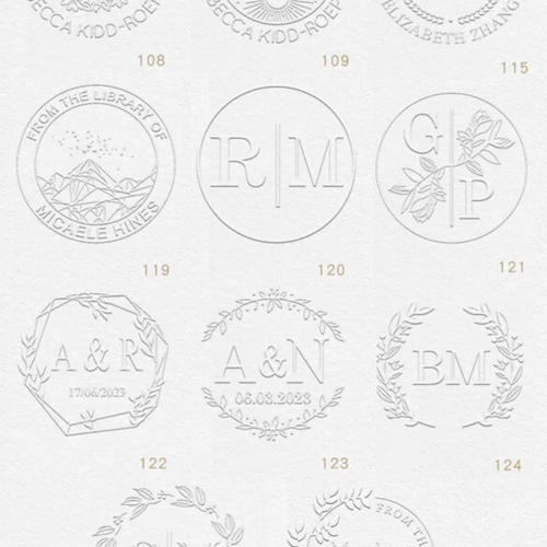 シンプル真鍮エンボススタンプ フルオーダー可能 サイズ40mm
