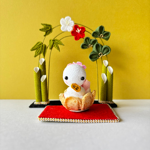 ちりめん細工 つまみ細工 吊るし飾り お正月 十二支