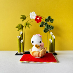 鯉のぼり 兜を被ったうさぎ つまみ細工 ちりめん細工 置き飾り その他