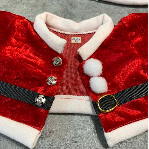 クリスマス☆25cmぬいぐるみ服☆サンタクロース☆ズボン☆丁寧に縫製