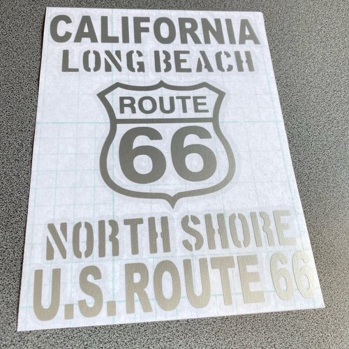 US 001 ルート66 CALIFORNIA お得 ステッカー 1枚 【カラー選択