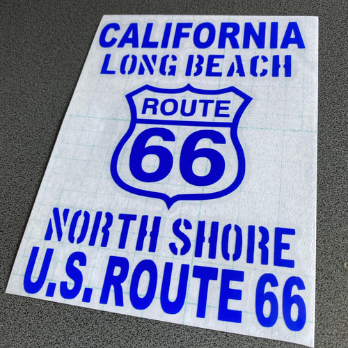 US 001 ルート66 CALIFORNIA お得 ステッカー 1枚 【カラー選択
