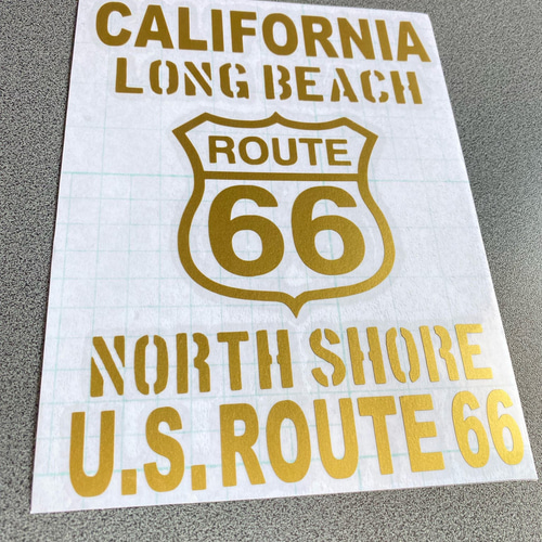 US 001 ルート66 CALIFORNIA お得 ステッカー 1枚 【カラー選択