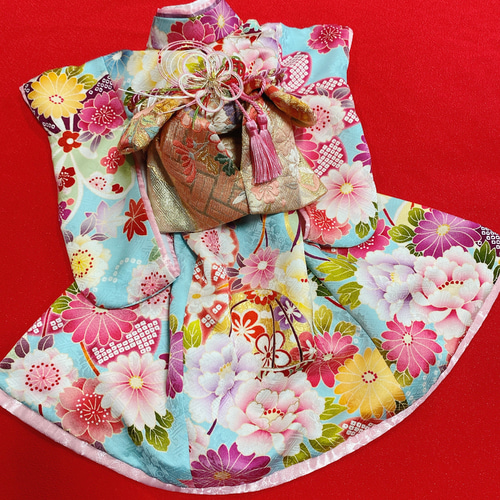 格安正統派古典 サーモンピンク 毬柄 かわいい振袖ネット