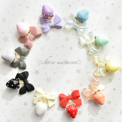 ピアス　リボン　白　パール　ピンク　しずく　ビジューチャーム　推し　デート　春 ピアス リボン 白 パール ピンク しずく ビジューチャーム 推し デート