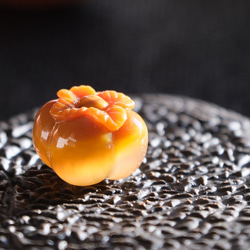 ゴビ石−1332 ゴビ瑪瑙彫刻『和菓子』