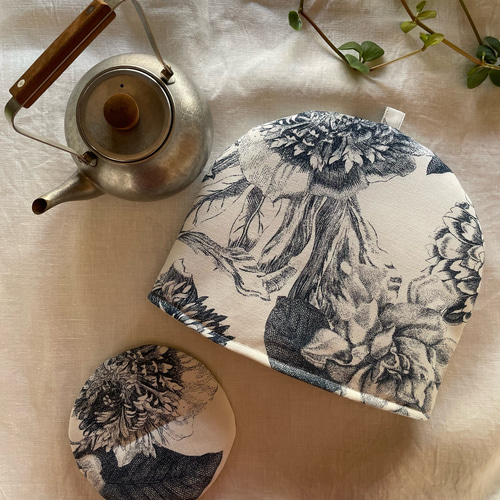 Coton fleuri blue ティーコゼー ティーマット ティーコージー