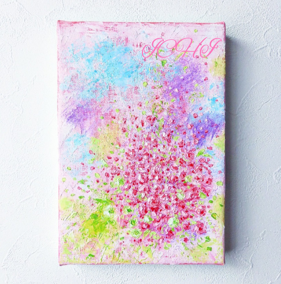 油絵 Rose garden