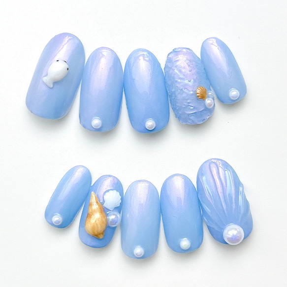 あざらし ジェルネイルチップオーダー ネイルチップ（つけ爪