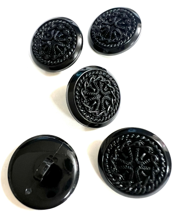 かっこいい黒ぼたん 黒おしゃれぼたん　サイズ豊富 3枚目の画像