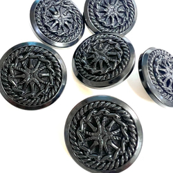 かっこいい黒ぼたん 黒おしゃれぼたん　サイズ豊富 7枚目の画像