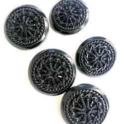 かっこいい黒ぼたん 黒おしゃれぼたん　サイズ豊富 5枚目の画像