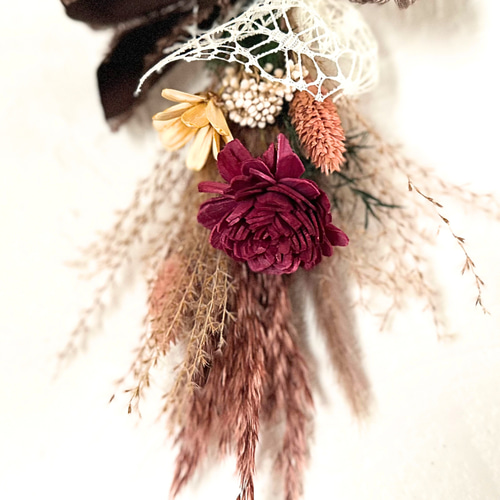 しめ縄 しめ飾り リース おしゃれ 正月飾り 手作り 販売 しめ縄ブーケ