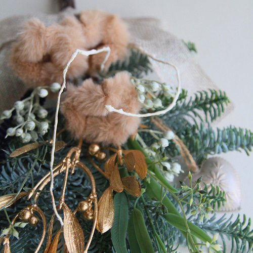 モミのスワッグ（茶） スワッグ blumenfest 通販 18612775｜Creema