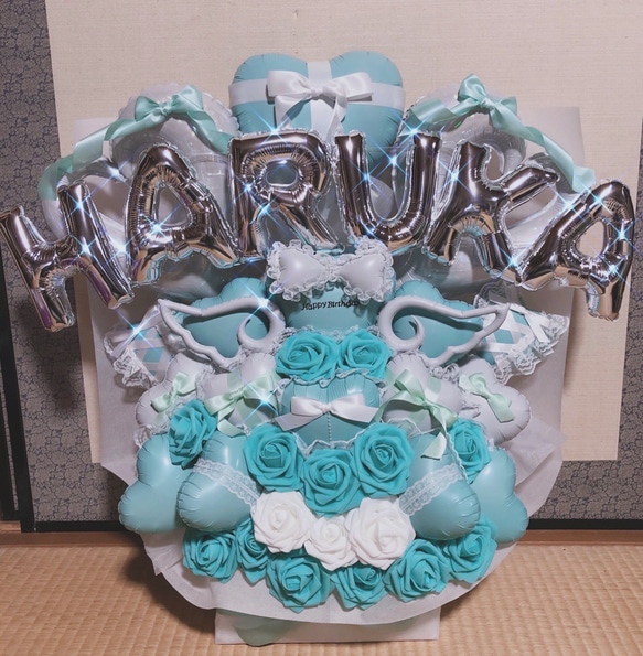 バルーンギフト 推し バルーンアレンジ 誕生日 生誕祭 リボン 推し活