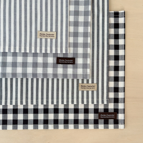 家事時短のシワになりにくいランチョンマット｛モノトーン｝ その他