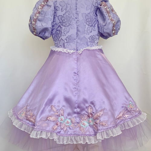 【初売価格】ラプンツェルドレス✾︎ハンドメイド✾︎110cm 新品未使用)プリンセス ラプンツェル風ドレス110cm - メルカリ