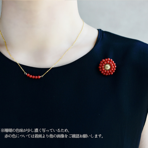 アンティーク　天然珊瑚　花モチーフ ブローチ　イタリア製　k14 imgrc0085288861.jpg