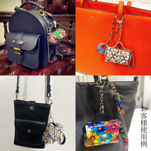 6628 バックセット 合皮 螺鈿入り 未使用品 特価品 松模様螺鈿型押し×黒レザー クラッチバッグ 【古今東西】 | iichi 日々