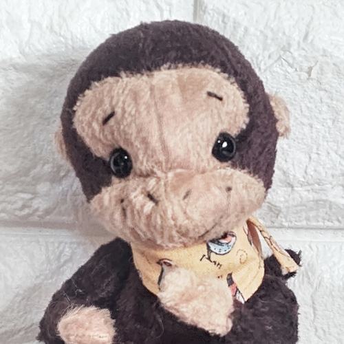 こざる（茶） 約20cm／ テディベアタイプのおサルさんのぬいぐるみ