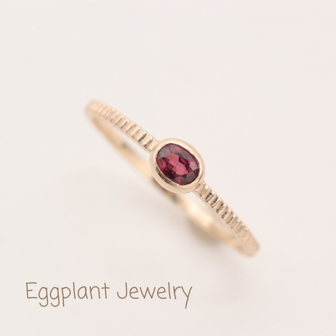 【K10/1点物】ルビーリング