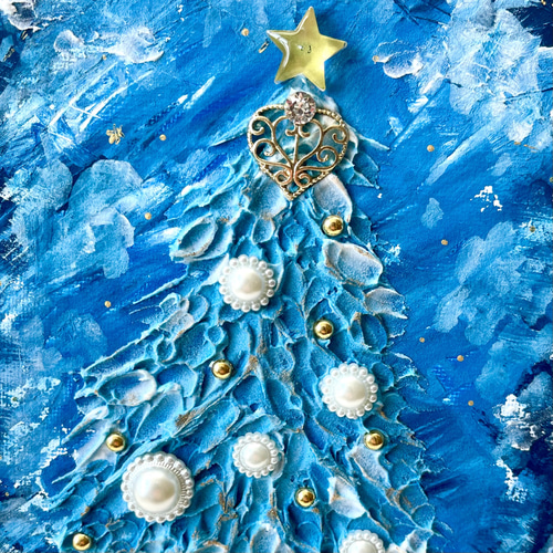 クリスマス 絵画 ボタニカルアート ツリー テクスチャーアート クリスマスツリー クリスマス 絵画 ボタニカルアート ツリー テクスチャーアート