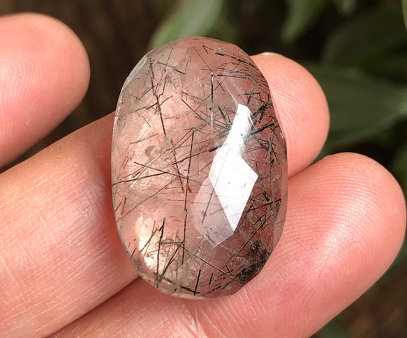 536 ブラックトルマリンクォーツ 天然石 2枚目の画像