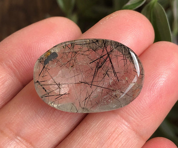 536 ブラックトルマリンクォーツ 天然石 5枚目の画像