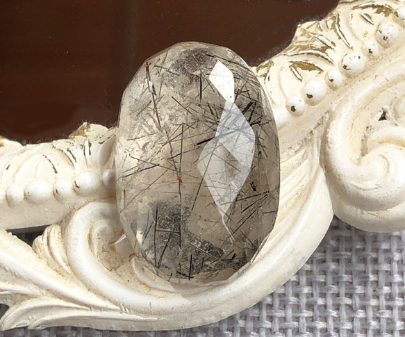 536 ブラックトルマリンクォーツ 天然石 3枚目の画像