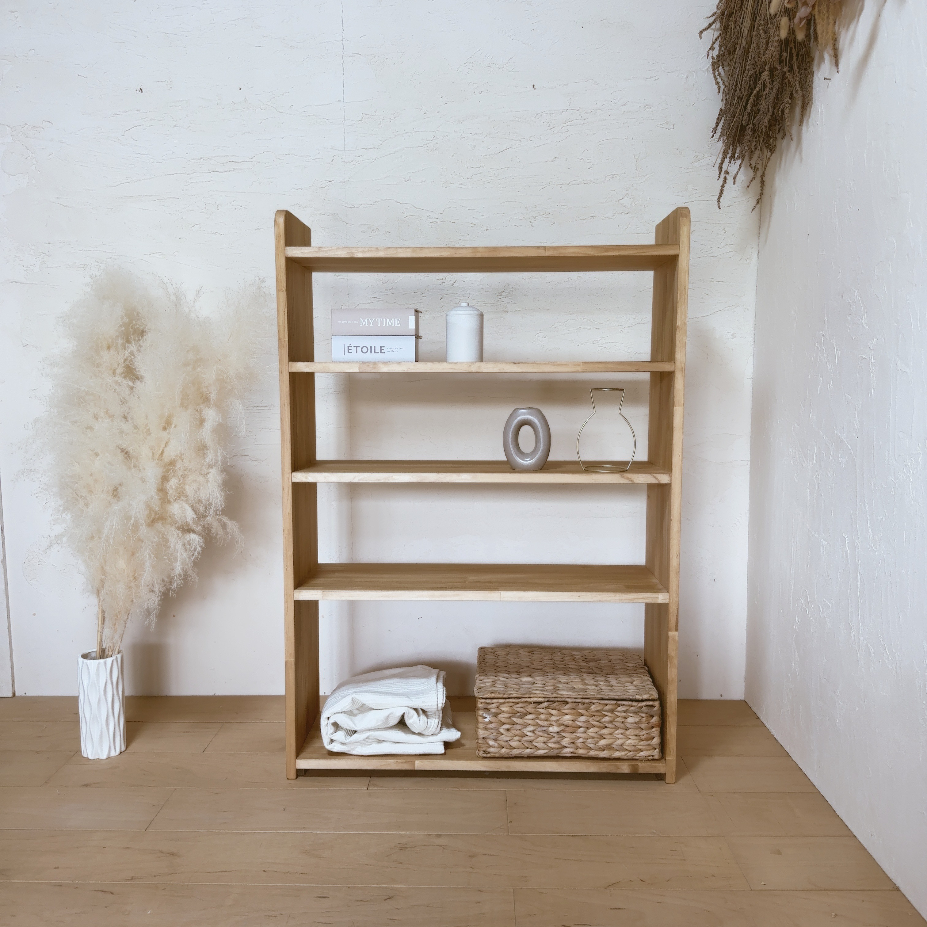na298. オープンシェルフ ナチュラル 韓国インテリア 棚 シンプル 薄型