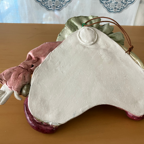ピエロの壁掛け（赤/緑） その他インテリア雑貨 Keiko's Clay Art 通販
