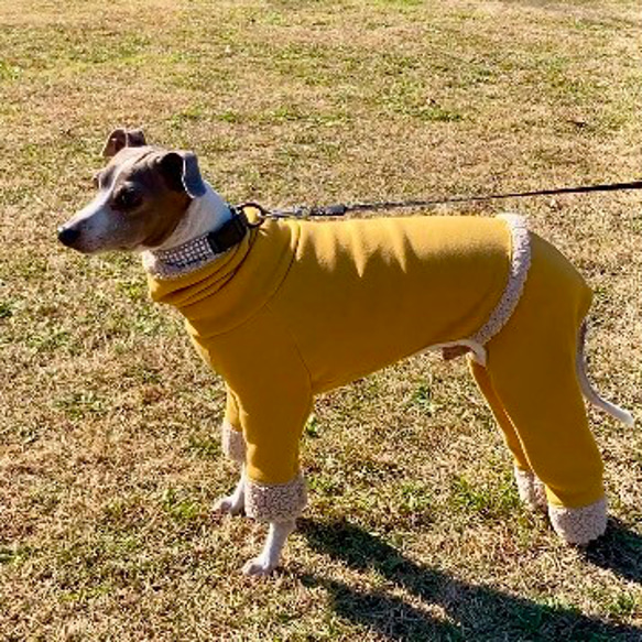 柔らかいロンパース イタグレ服 犬服 ハンドメイド