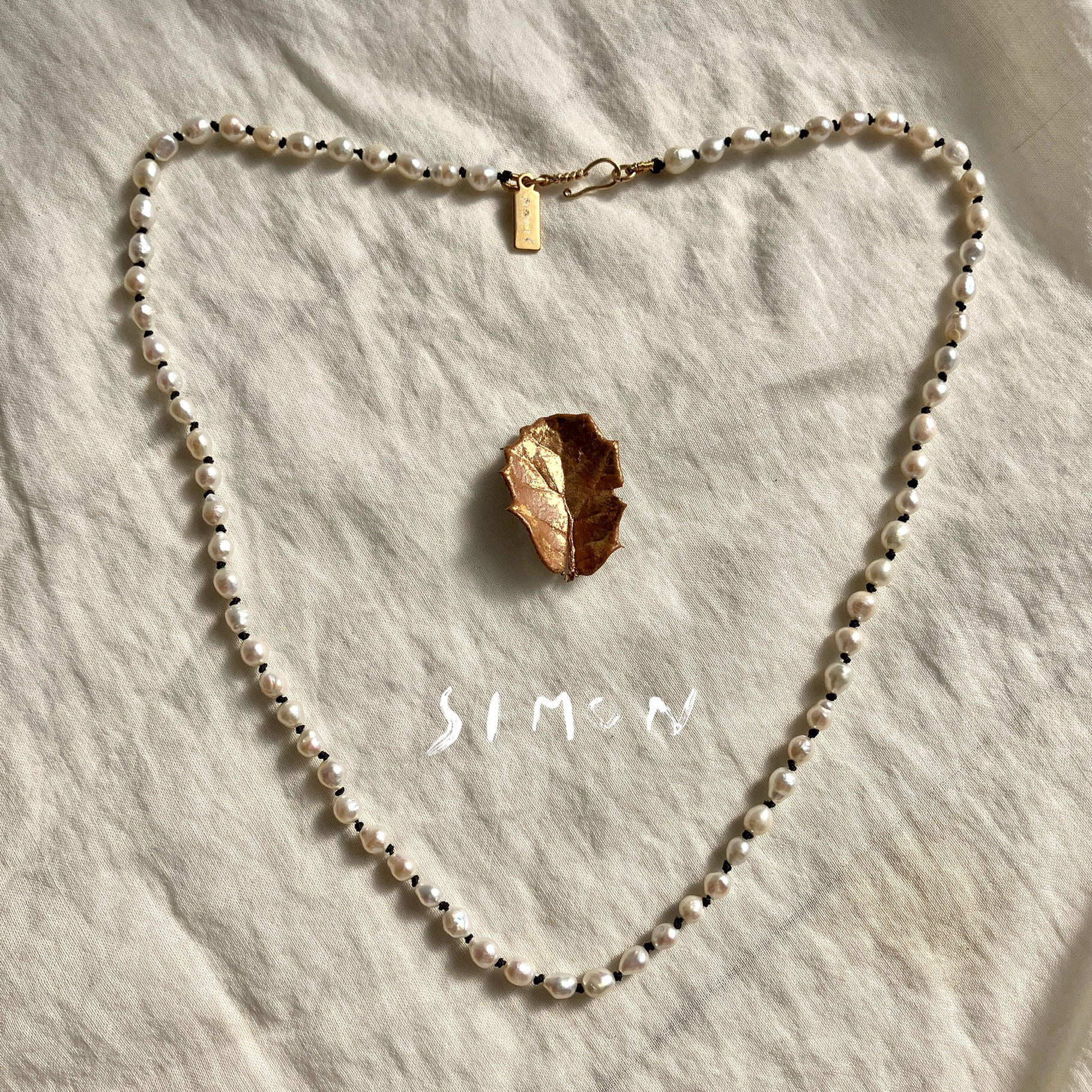 Le collier de perles ル・コリエ・ドゥ・ペルル　K１４gf金具ネックレス　40 or 42cm