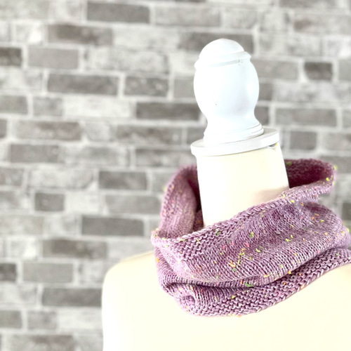 neonつぶつぶネックウォーマー［パープル］マフラー スヌード 温活