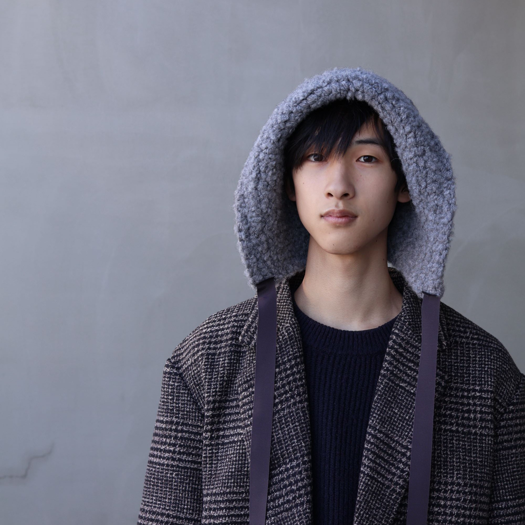 Bonnet ワイド（color グレー）/ 選べるリボン / 大人メンズ